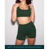PAVOI ACTIVE Yoga Shorts for Women High Waisted Gym Shorts Buttery Soft Biker Workout Shorts 4″ & 6″ Compression Fit(Pine Green)
