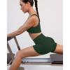 PAVOI ACTIVE Yoga Shorts for Women High Waisted Gym Shorts Buttery Soft Biker Workout Shorts 4″ & 6″ Compression Fit(Pine Green)
