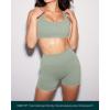 PAVOI ACTIVE Yoga Shorts for Women High Waisted Gym Shorts Buttery Soft Biker Workout Shorts 4″ & 6″ Compression Fit(Sage)
