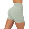 PAVOI ACTIVE Yoga Shorts for Women High Waisted Gym Shorts Buttery Soft Biker Workout Shorts 4″ & 6″ Compression Fit(Sage)