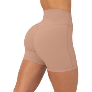 PAVOI ACTIVE Yoga Shorts for Women High Waisted Gym Shorts Buttery Soft Biker Workout Shorts 4″ & 6″ Compression Fit(Sienna)