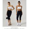 PAVOI ACTIVE Low Square Neck Sports Bra – Adjustable Thin Straps Workout Square Neck Bra for Women Removable Pads – FlexFlow(White)