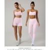 PAVOI ACTIVE Yoga Racerback Bras for Women – Buttery Soft Low Support Scoop Neck Y-Back Thin Strap Sports Bra – FlexFlow(Blossom Pink)