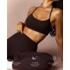 PAVOI ACTIVE Yoga Racerback Bras for Women – Buttery Soft Low Support Scoop Neck Y-Back Thin Strap Sports Bra – FlexFlow(Espresso)