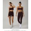 PAVOI ACTIVE Yoga Racerback Bras for Women – Buttery Soft Low Support Scoop Neck Y-Back Thin Strap Sports Bra – FlexFlow(Espresso)