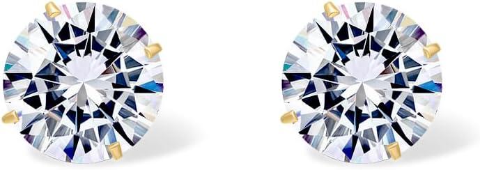 image:imagePAVOI 14K Real Gold Studs Moissanite Earrings for Women 024 Carat Round Lab Created Moissanite Stone Solid Gold Stud Earrings Men02CTPair 3mm