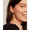 PAVOI 14K Gold Plated 925 Sterling Silver Cubic Zirconia Huggie Earrings | U-Shaped Snake Solitaire Small Round Huggie Stud Fashion Hoop Earrings for Women(White Gold)