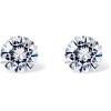 PAVOI 14K Real Gold Studs Moissanite Earrings for Women | 0.2-4 Carat Round Lab Created Moissanite Stone Solid Gold Stud Earrings Men(0.2CT/Pair – 3mm)