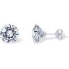PAVOI 14K Real Gold Studs Moissanite Earrings for Women | 0.2-4 Carat Round Lab Created Moissanite Stone Solid Gold Stud Earrings Men(1.6CT/Pair – 6mm)