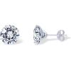 PAVOI 14K Real Gold Studs Moissanite Earrings for Women | 0.2-4 Carat Round Lab Created Moissanite Stone Solid Gold Stud Earrings Men(2.4CT/Pair – 7mm)