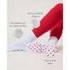 PAVOI ACTIVE Pilates Socks with Grips for Women – One Size Non Slip Quarter-Crew Grip Socks for Yoga, Barre – Bamboo Blend(Chili Pepper)