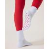 PAVOI ACTIVE Pilates Socks with Grips for Women – One Size Non Slip Quarter-Crew Grip Socks for Yoga, Barre – Bamboo Blend(Chili Pepper)