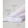 PAVOI ACTIVE Pilates Socks with Grips for Women – One Size Non Slip Quarter-Crew Grip Socks for Yoga, Barre – Bamboo Blend(Flower)
