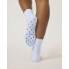 PAVOI ACTIVE Pilates Socks with Grips for Women – One Size Non Slip Quarter-Crew Grip Socks for Yoga, Barre – Bamboo Blend(Lightning Bolt)