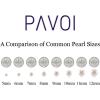 PAVOI Rhodium Plated 925 Sterling Silver Simulated Shell Pearl Earrings Leverback Dangle Studs(10mm)