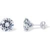 PAVOI 14K Real Gold Studs Moissanite Earrings for Women | 0.2-4 Carat Round Lab Created Moissanite Stone Solid Gold Stud Earrings Men(0.2CT/Pair – 3mm)