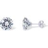 PAVOI 14K Real Gold Studs Moissanite Earrings for Women | 0.2-4 Carat Round Lab Created Moissanite Stone Solid Gold Stud Earrings Men(0.6CT/Pair – 4mm)