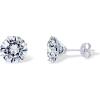 PAVOI 14K Real Gold Studs Moissanite Earrings for Women | 0.2-4 Carat Round Lab Created Moissanite Stone Solid Gold Stud Earrings Men(1CT/Pair – 5mm)