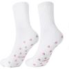 PAVOI ACTIVE Pilates Socks with Grips for Women – One Size Non Slip Quarter-Crew Grip Socks for Yoga, Barre – Bamboo Blend(Heart)