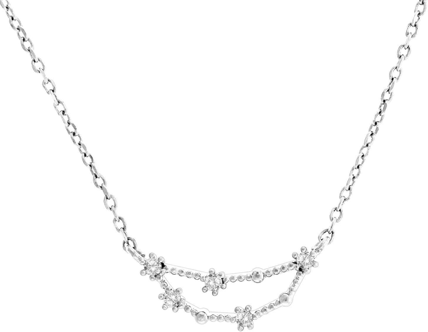image:imagePAVOI 14K Gold Plated Astrology Constellation Horoscope Zodiac Necklace 1618White Gold