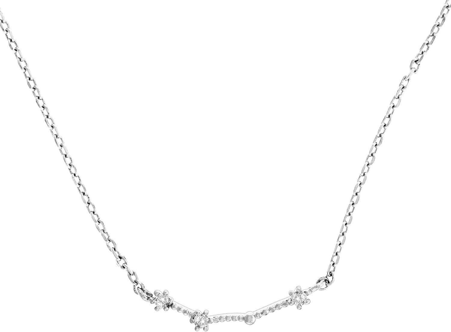 image:imagePAVOI 14K Gold Plated Astrology Constellation Horoscope Zodiac Necklace 1618White Gold