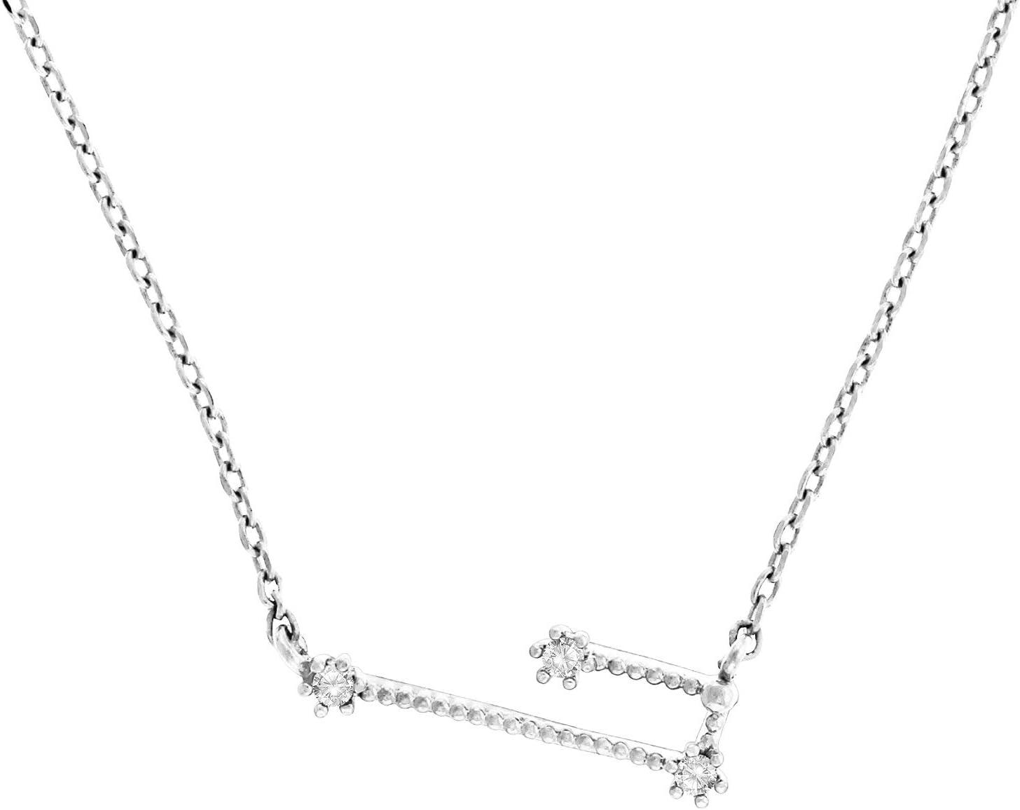 image:imagePAVOI 14K Gold Plated Astrology Constellation Horoscope Zodiac Necklace 1618White Gold