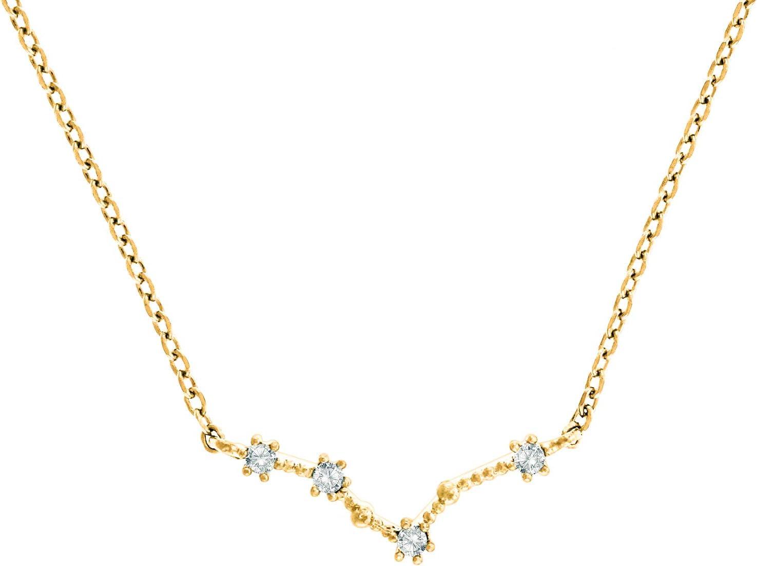 image:imagePAVOI 14K Gold Plated Astrology Constellation Horoscope Zodiac Necklace 1618Yellow Gold