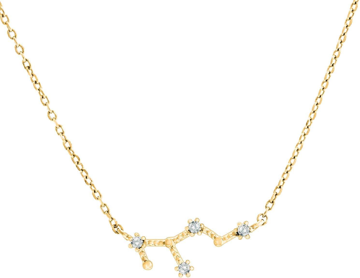 image:imagePAVOI 14K Gold Plated Astrology Constellation Horoscope Zodiac Necklace 1618Yellow Gold
