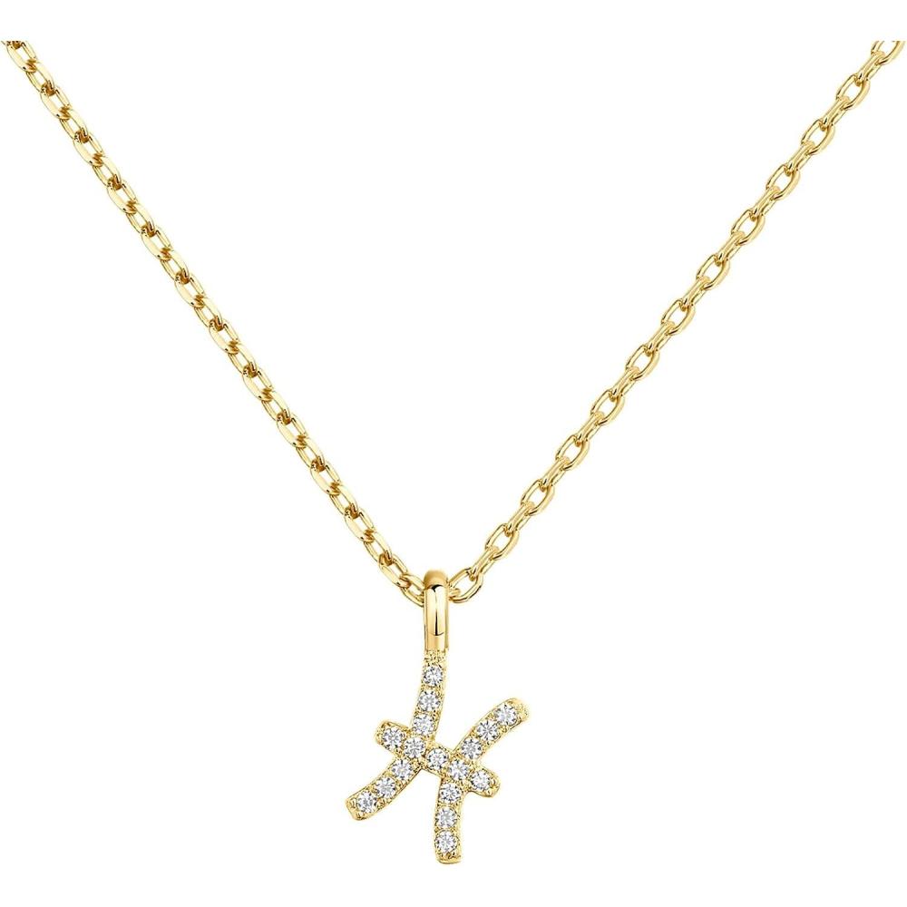 image:imagePAVOI 14K Gold Plated Cubic Zirconia Astrology Necklaces for Women Zodiac Pendant Jewelry Gifts Zodiac Sign Pendant NecklacesPisces