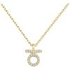 PAVOI 14K Gold Plated Cubic Zirconia Astrology Necklaces for Women – Zodiac Pendant Jewelry Gifts – Zodiac Sign Pendant Necklaces(Taurus)