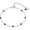 PAVOI 14K Gold Plated Enamel Beaded Bracelets for Women – Colorful Dainty Bead Bracelet – Boho Festival Black, Green, Pink, Turquoise, White Jewelry Gifts(Black)