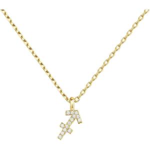 PAVOI 14K Gold Plated Cubic Zirconia Astrology Necklaces for Women – Zodiac Pendant Jewelry Gifts – Zodiac Sign Pendant Necklaces(Sagittarius)