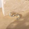 PAVOI 14K Gold Colored Extra Chunky 6.5mm Lightweight Open Hoops | Gold Hoop Earrings for Women(White Gold)