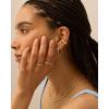 PAVOI 14K Gold Plated Chunky Tubular Hinged Earscape Ear Cuffs for Women | Statement Earring Pair(Plain)