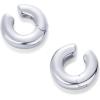 PAVOI 14K Gold Plated Chunky Tubular Hinged Earscape Ear Cuffs for Women | Statement Earring Pair(Plain)