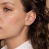 PAVOI 14K Gold Plated 925 Sterling Silver Post Minimalist Suspender Ear Cuff Earrings for Women | Wrap Earlobe Studs(Rose Gold)