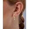 PAVOI 14K Gold Plated 925 Sterling Silver Posts Cubic Zirconia North Star Drop Dangle Earrings for Women | Celestial Gold Statement Earrings(Yellow Gold)