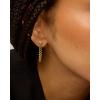 PAVOI 18K Gold Plated 925 Sterling Silver Dangle Chain Earrings for Women – Cubic Zirconia Studs & Earscapes Earrings(Yellow Gold)