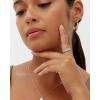PAVOI 14K Gold Plated 925 Sterling Silver Post Lightweight Teardrop Hoop Earrings for Women | Small Oval Pull-Through Statement Earrings(Yellow Gold)
