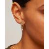 PAVOI 14K Gold Plated 925 Sterling Silver Posts Bar Drape Chain Earrings for Women – Cubic Zirconia Chain Dangle Studs – Drop Dangle Earrings(White Gold)