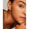 PAVOI 14K Gold Plated 925 Sterling Silver Posts Bar Drape Chain Earrings for Women – Cubic Zirconia Chain Dangle Studs – Drop Dangle Earrings(Yellow Gold)