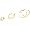 PAVOI 14K Gold Plated Hoop Earrings for Women – 2mm Thick Infinity Hoops – Lightweight Loop Earrings Set(45 Millimeters)