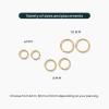 PAVOI 14K Gold Plated Titanium Clicker Hoop Earrings for Women Men | Hinged Huggie Earring | Cartilage Helix Nose Ring Tragus Rook Septum Piercing Jewelry 16-18-20 Gauges(Titanium)