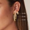 PAVOI 14K Gold Plated Wide Flat Edge Hoop Earrings for Women | Rose, White and Yellow Gold Hoops | Hypoallergenic Jewelry(Yellow Gold)