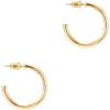 PAVOI 14K Gold Plated Hoop Earrings for Women – 2mm Thick Infinity Hoops – Lightweight Loop Earrings Set(30 Millimeters)