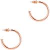 PAVOI 14K Gold Plated Hoop Earrings for Women – 2mm Thick Infinity Hoops – Lightweight Loop Earrings Set(30.0 Millimeters)