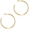 PAVOI 14K Gold Plated Hoop Earrings for Women – 2mm Thick Infinity Hoops – Lightweight Loop Earrings Set(45 Millimeters)