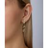 PAVOI Waterproof Dangle Earrings for Women – 14K Gold Plated Long Drop Earrings with Cubic Zirconia – Stainless Steel Elegant Linear Dangling Jewelry Gifts(Yellow Gold)