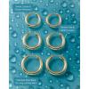 PAVOI Waterproof Hoop Earrings Set for Women – Stainless Steel Multi-Pack with Cubic Zirconia – Small & Chunky Huggie, Thin Hoops, Oval Styles – Trendy Fashion Piercing Jewelry(White Gold)