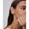 PAVOI Waterproof Huggie Hoop Earrings Set for Women – Stainless Steel Pack of 3 with Cubic Zirconia – Huggie Hoops, Stud & Luxe Styles – Trendy Fashion Piercing Jewelry(White Gold)